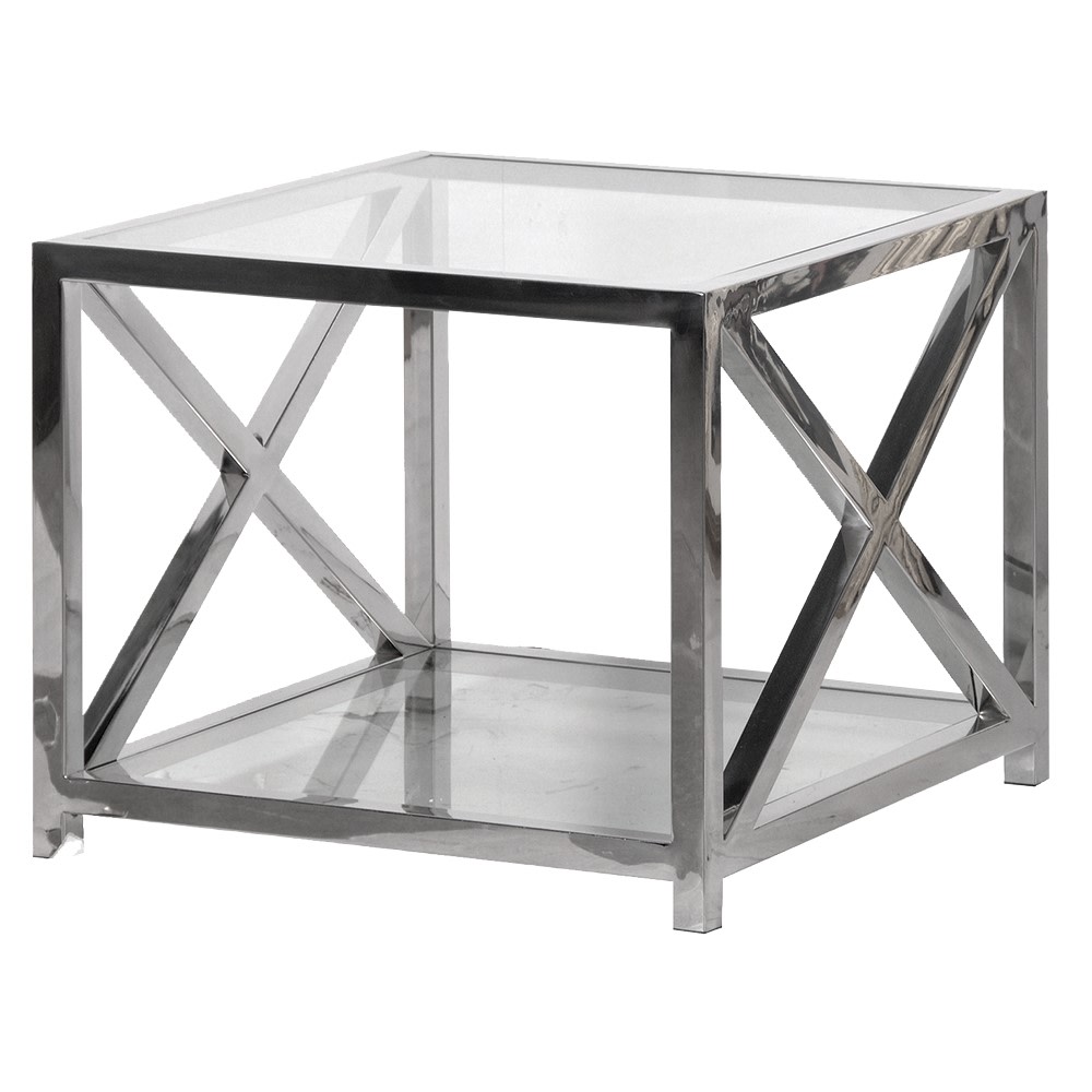 Chrome end table