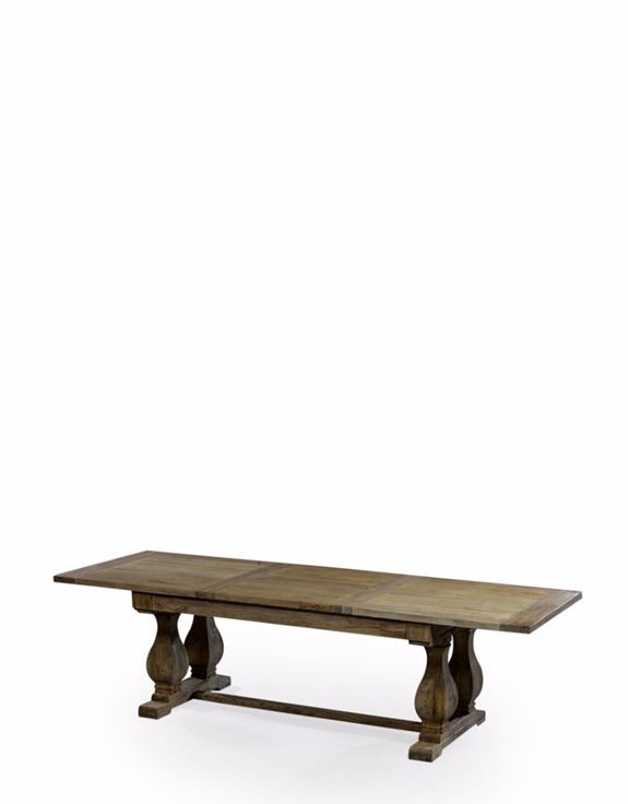 Reclaimed Elm Extendable Dining Table.