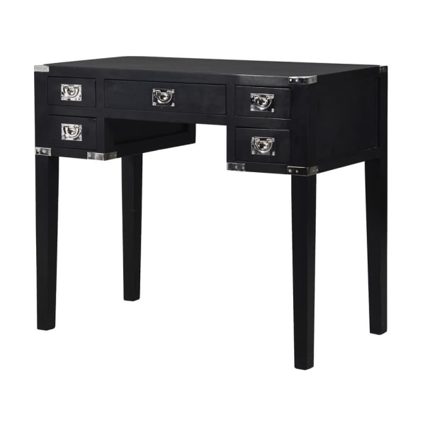 black writing desk