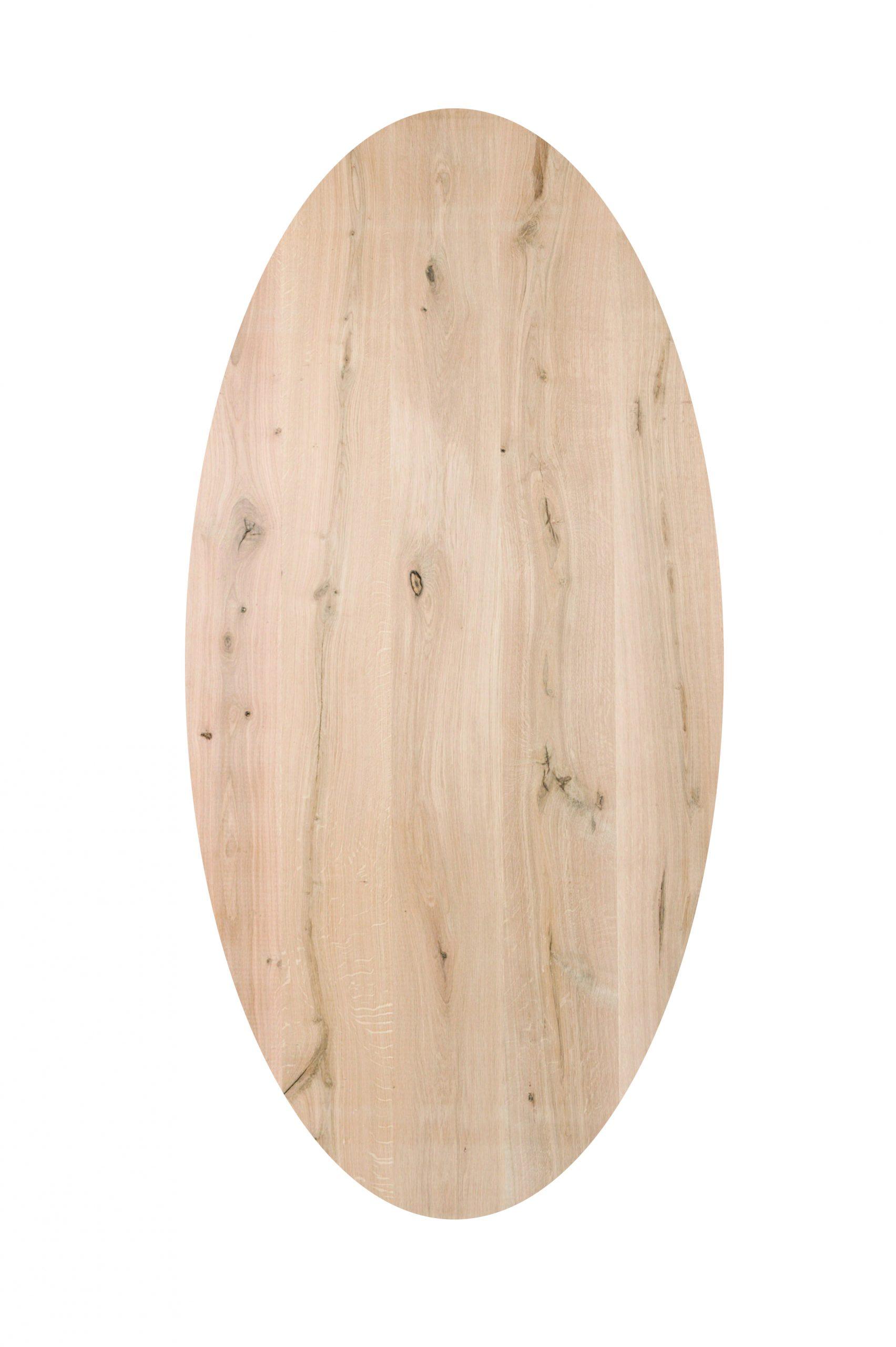 Cutsom Oval Table Chamfered Edge