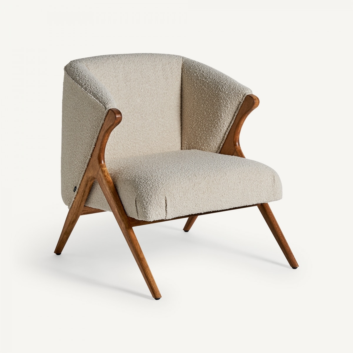 Boucle cotton armchair,online, nationwide delivery available