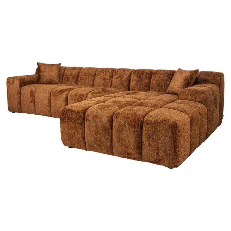 cube sofa right lounge . Cinnamon