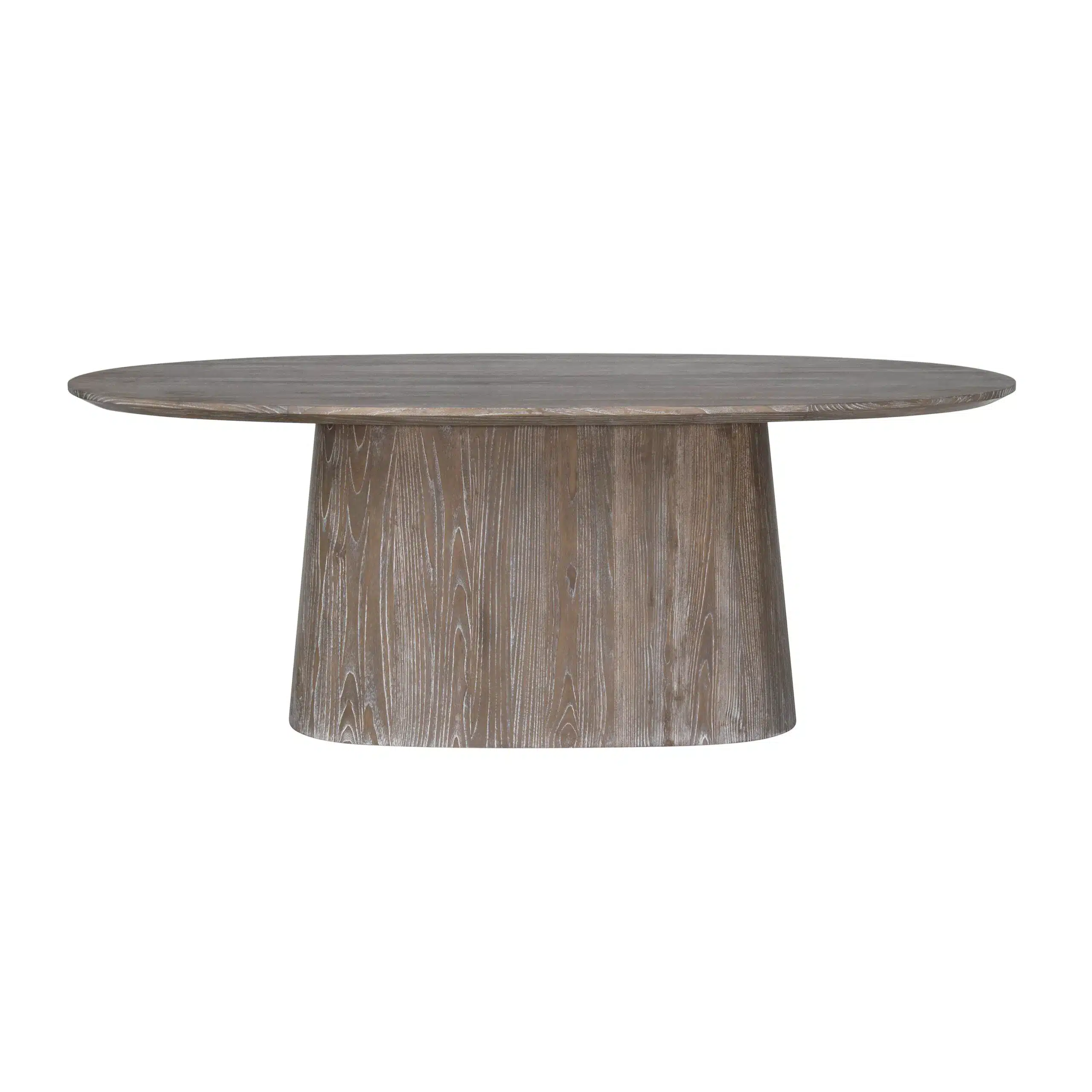 contemporary wood oval dining table
