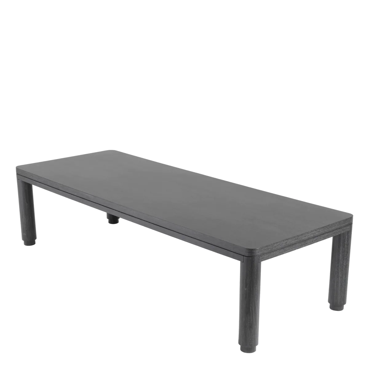 contemporary style grey charcoal dining table