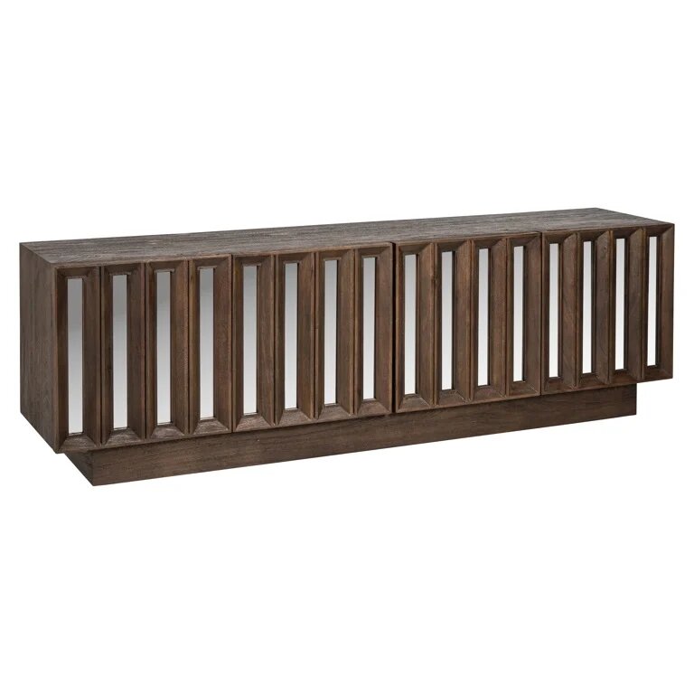 contemporary brown TV uNIT