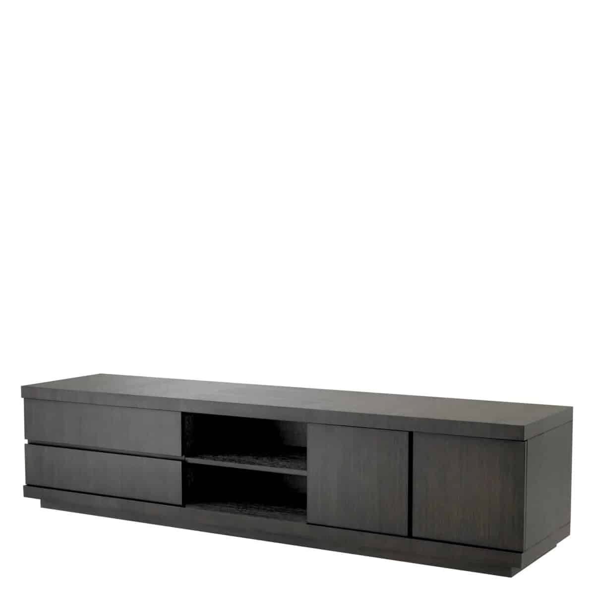 crosby tv unit. charcoal oak veneer. contemporary design