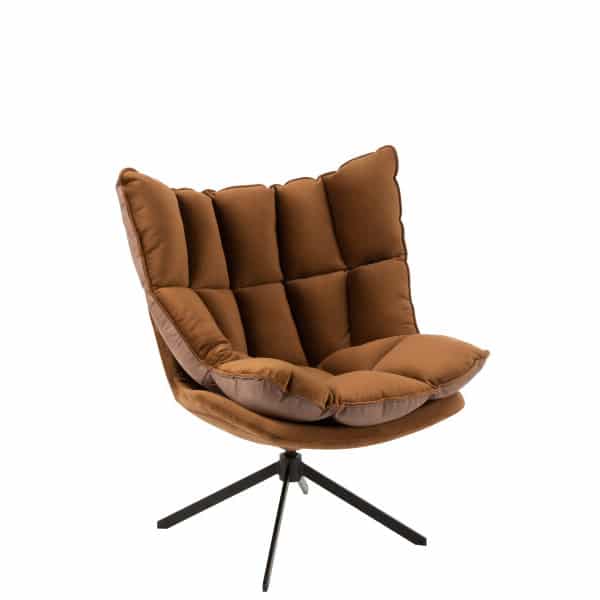 brown velvet swivel chair
