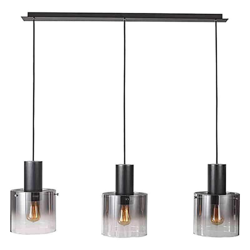 Black Glass ceiling pendant for Kitchen Island
