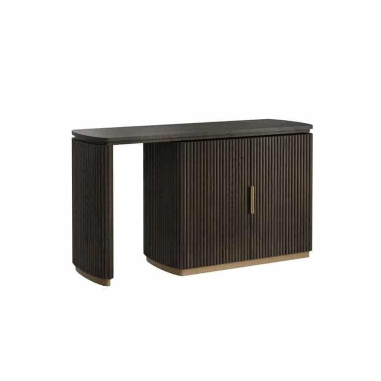 Dark Brown Desk with Rotatable table top