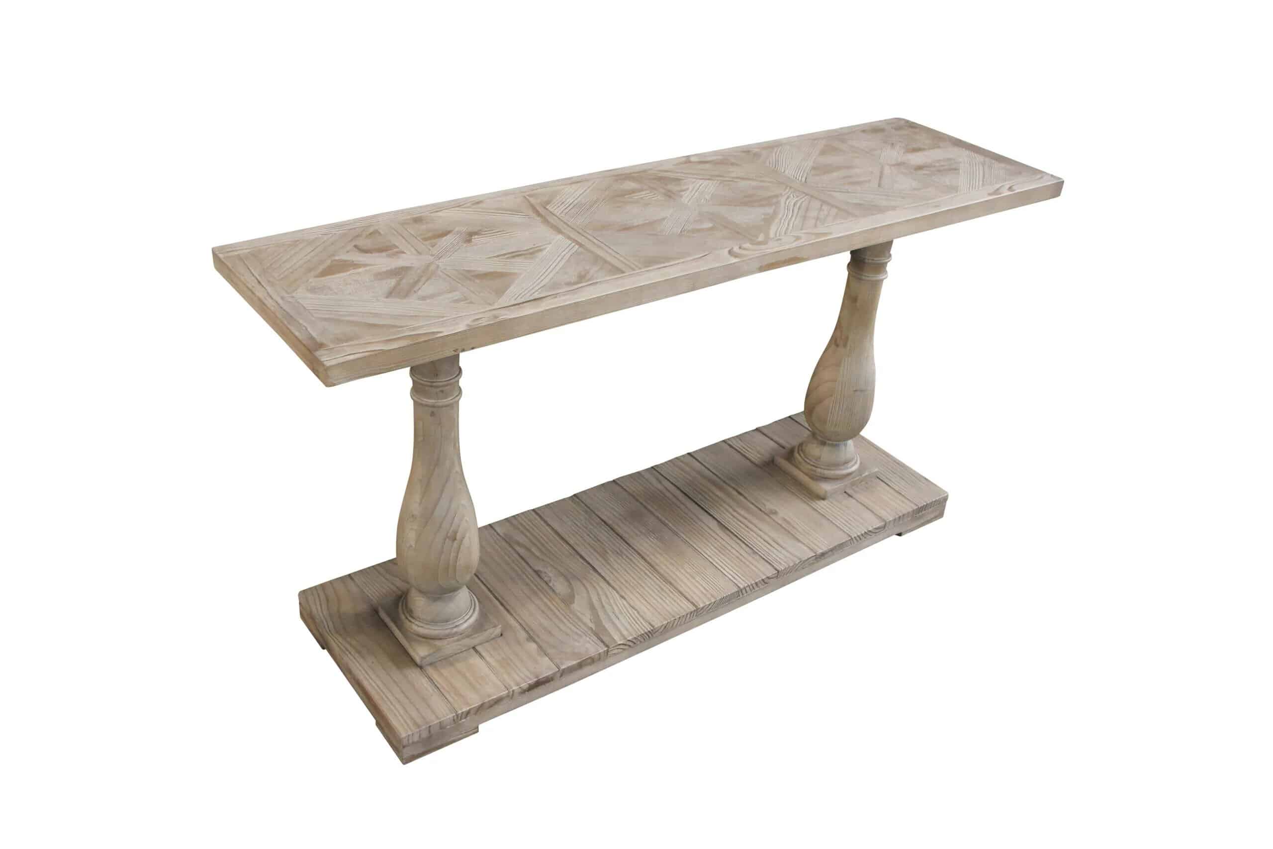 rustic console table