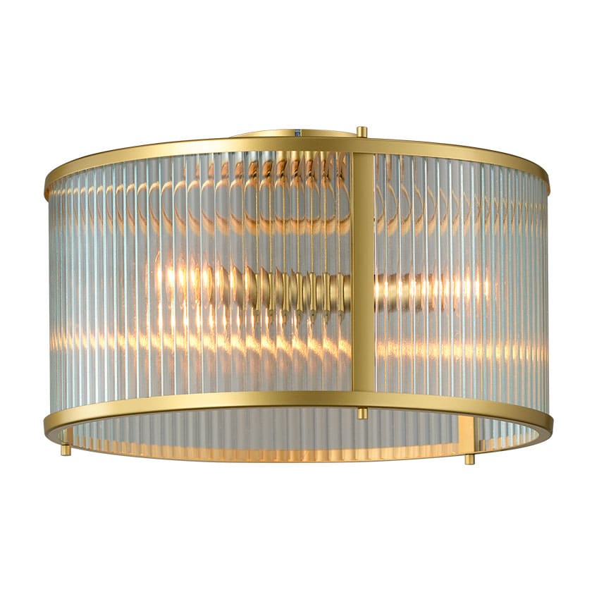 glass and gold surface fitting ceiling light,