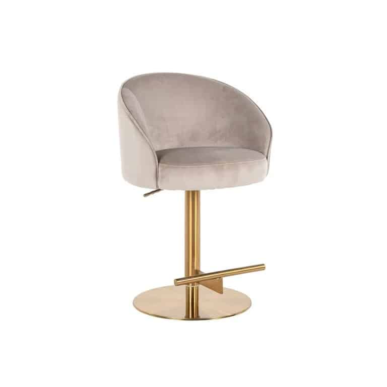 Modern Swivel Velvet Bar Stool . Adjustable height