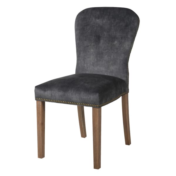 Maya Dining Chair Charcoal Velvet