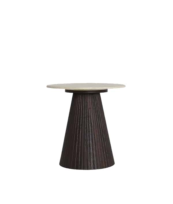 Valenza Round Side Table. Marble top