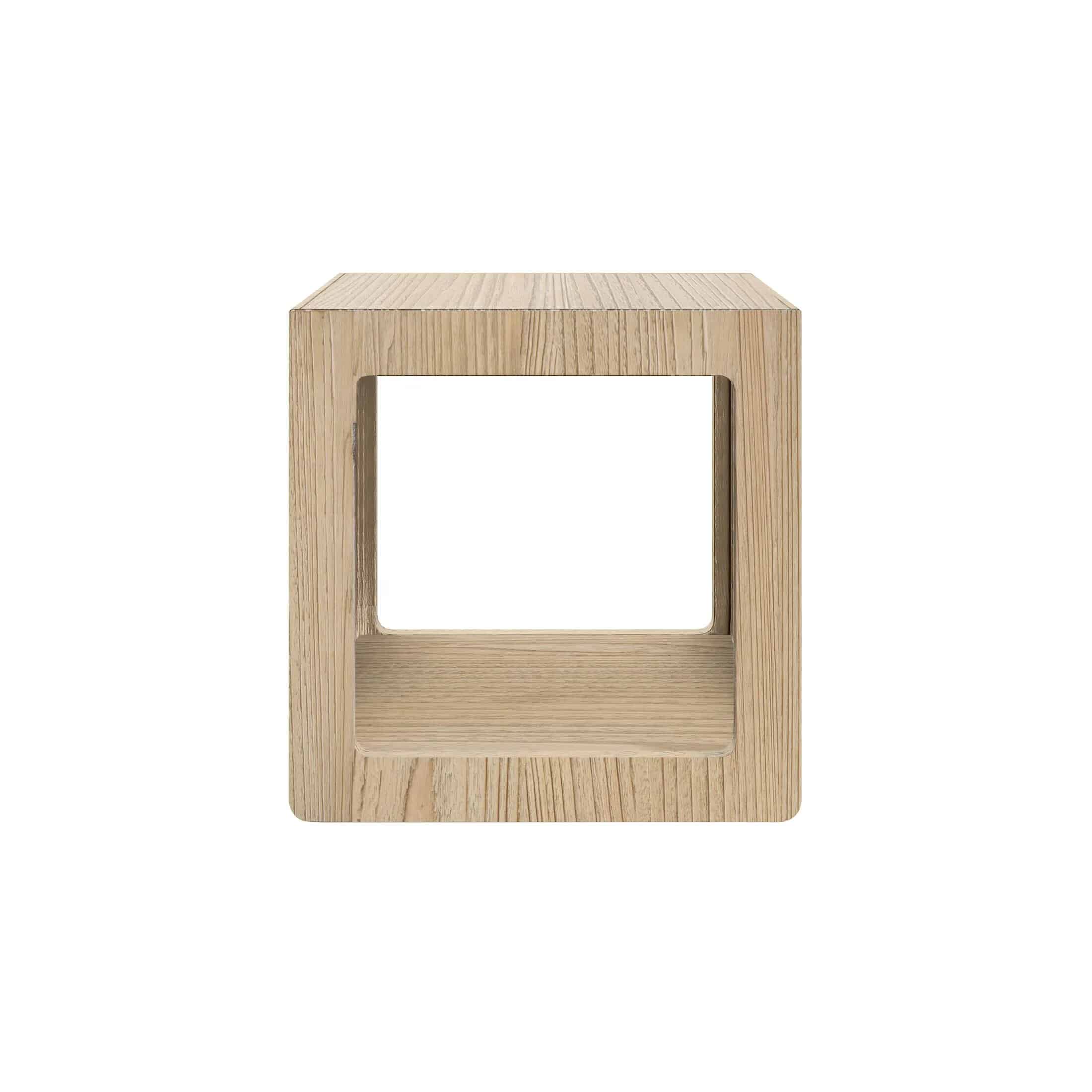 Delta End Table. Solid Oak