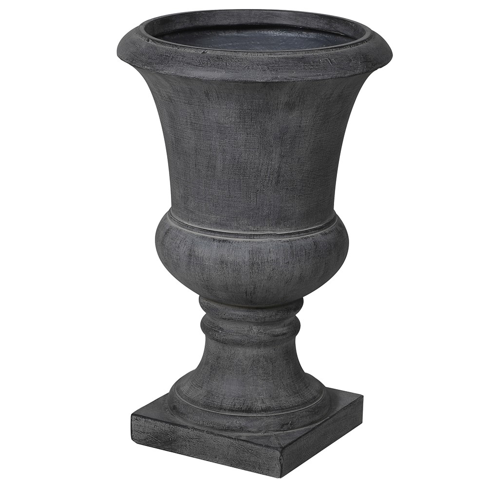 grey concrete planter