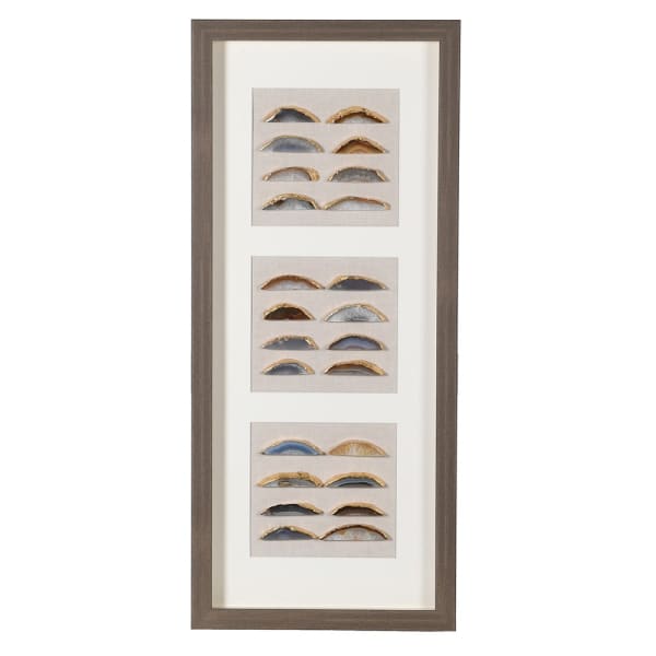 Tall agate array wall art