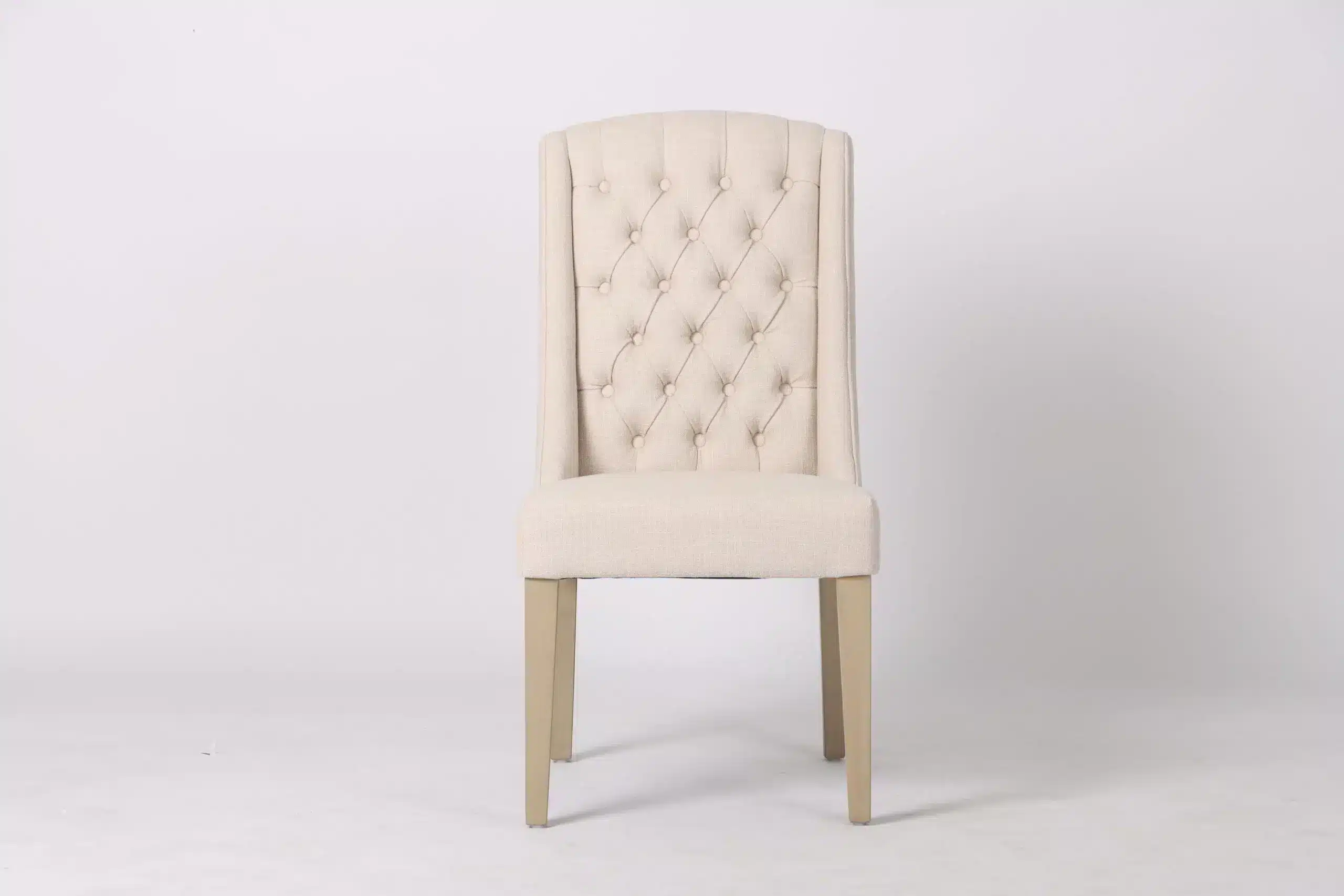 Delano Dining Chair Beige Fabric
