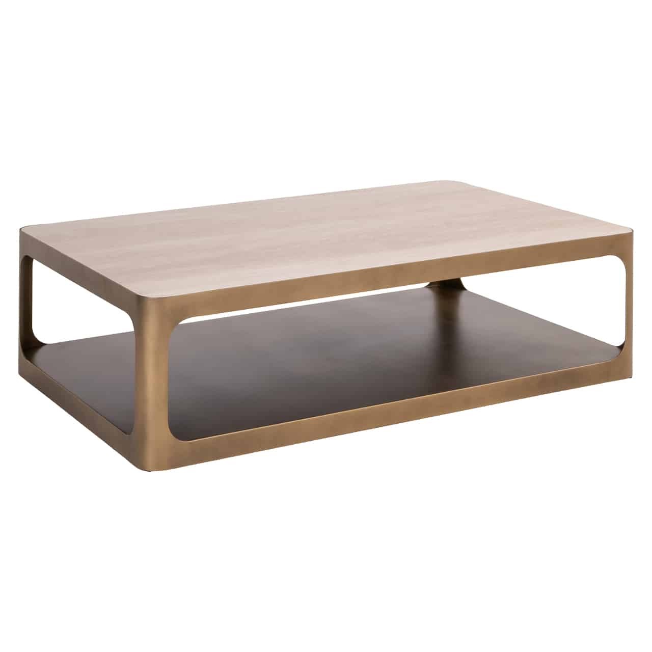 Clara Coffee Table Sand Top . Bronze Frame