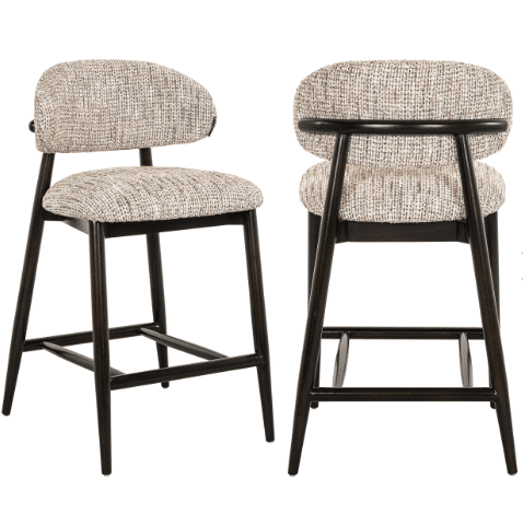 Dover Counter Stool - natural fabric