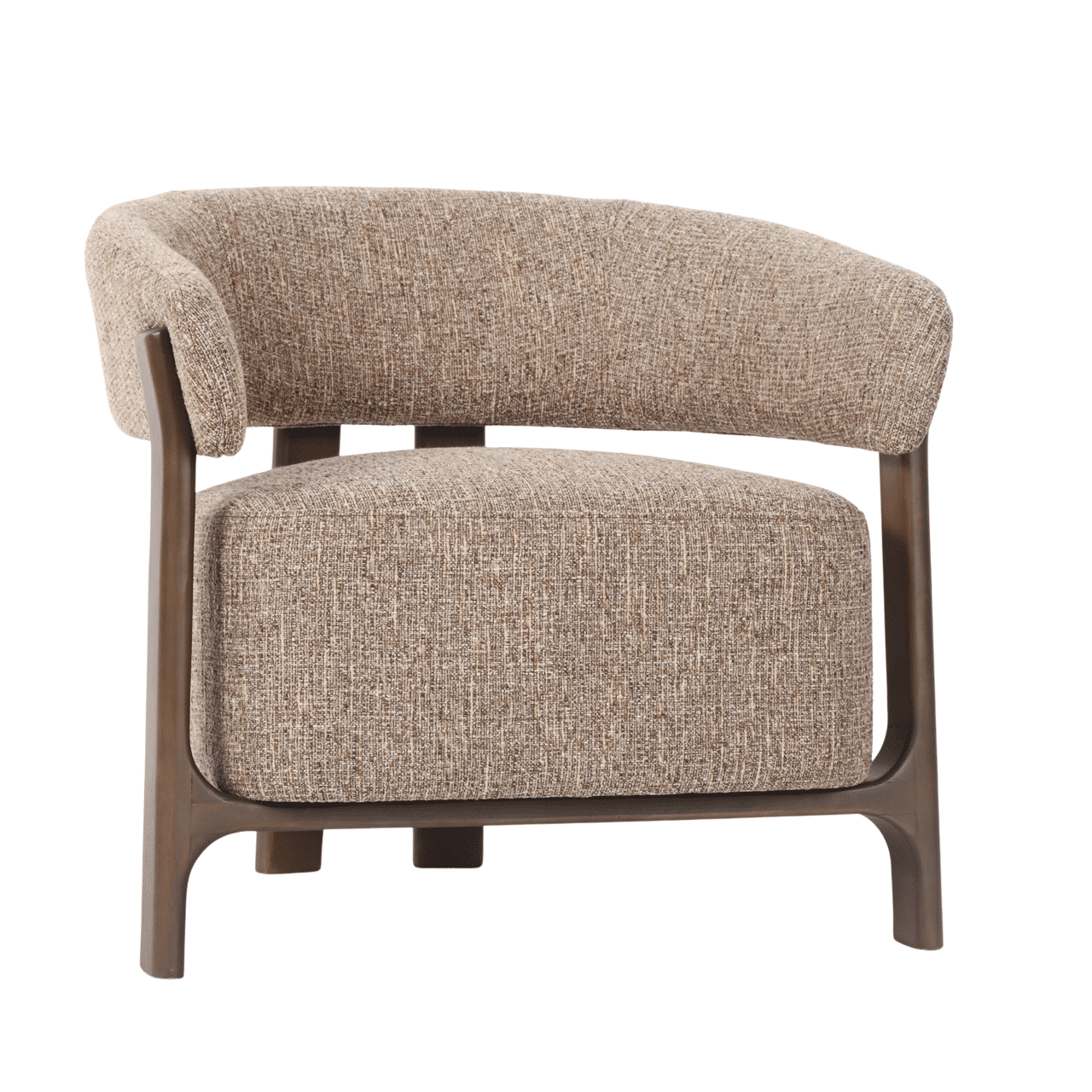 Harrison Lounge Chair - Brown Tweed