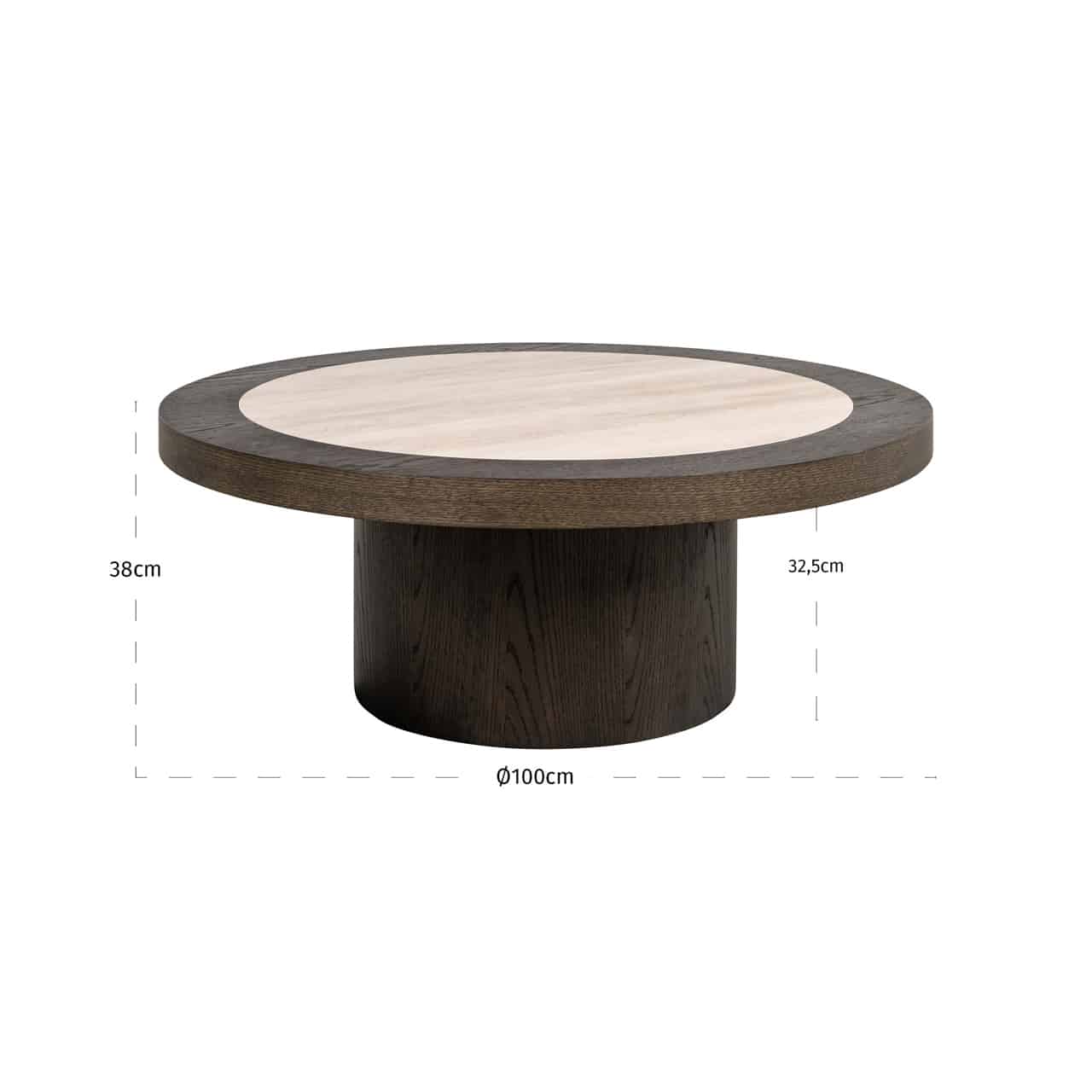 Navelli Round Coffee Table dimensions