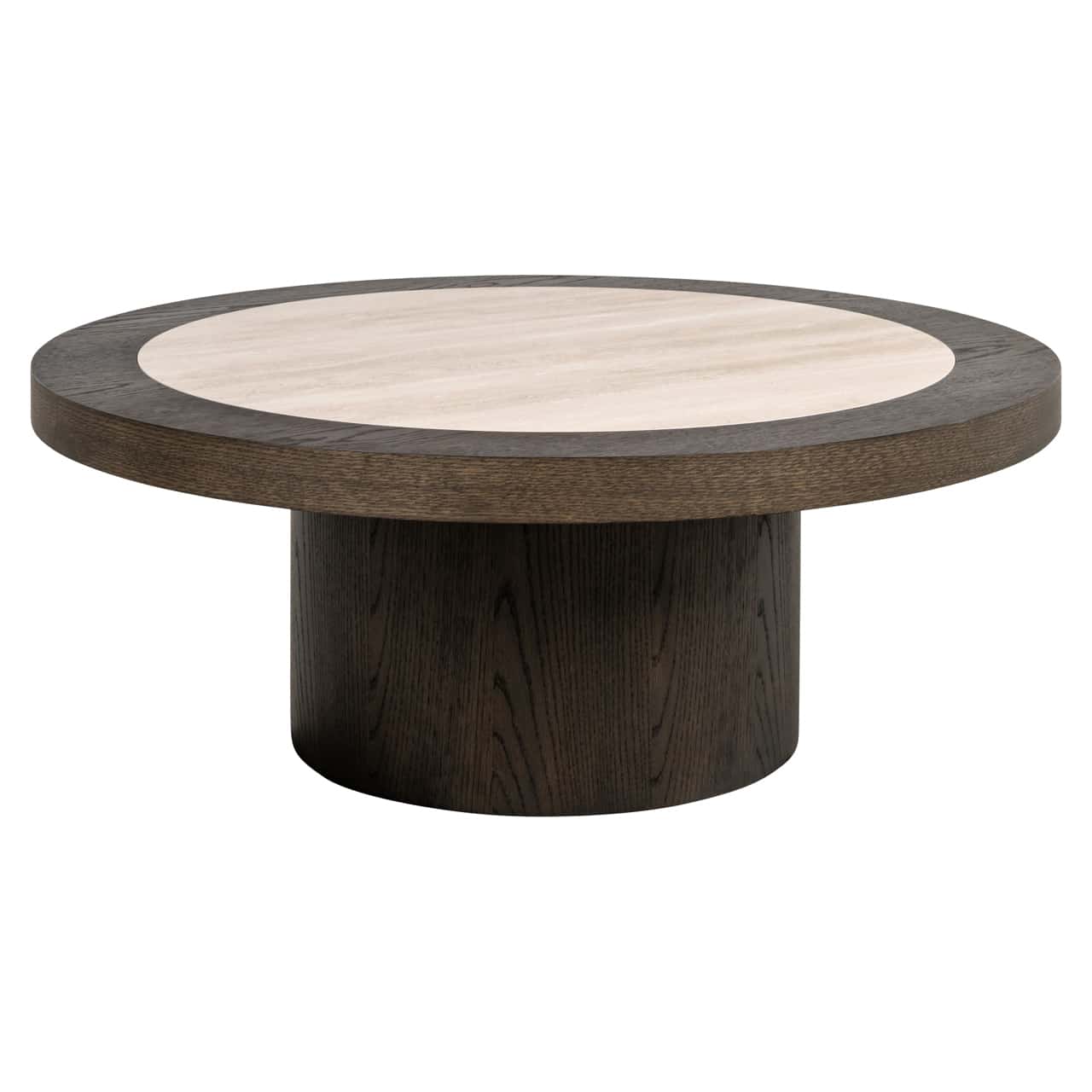 Navelli Round Coffee Table - brown