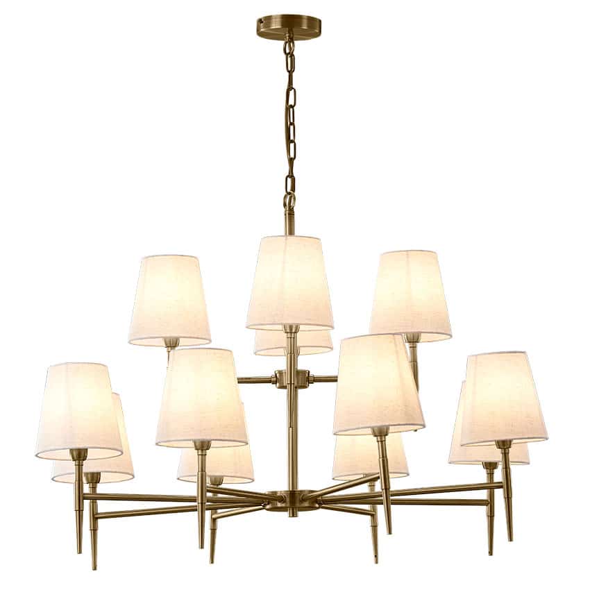 Savoy 12 arm chandelier
