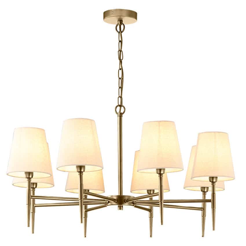 savoy 8 arm chandelier