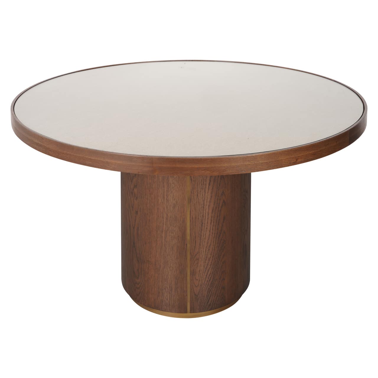 Wren Round Dining Table including glass 130cm