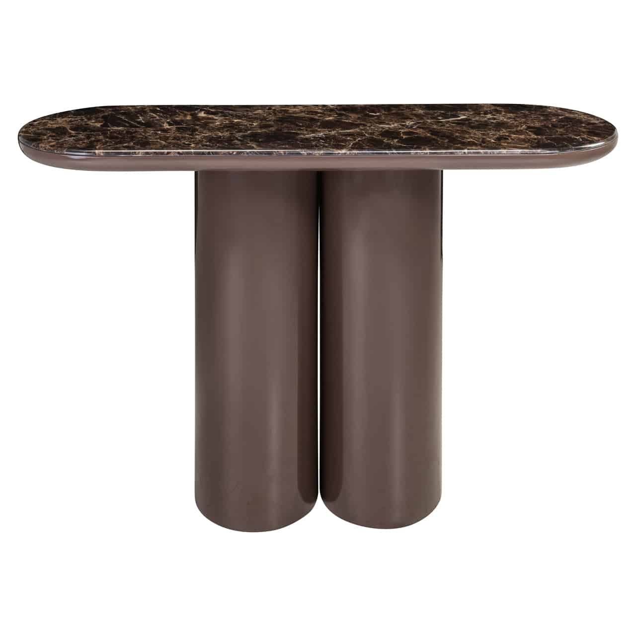 Arden Console Table Chocolate Brown.