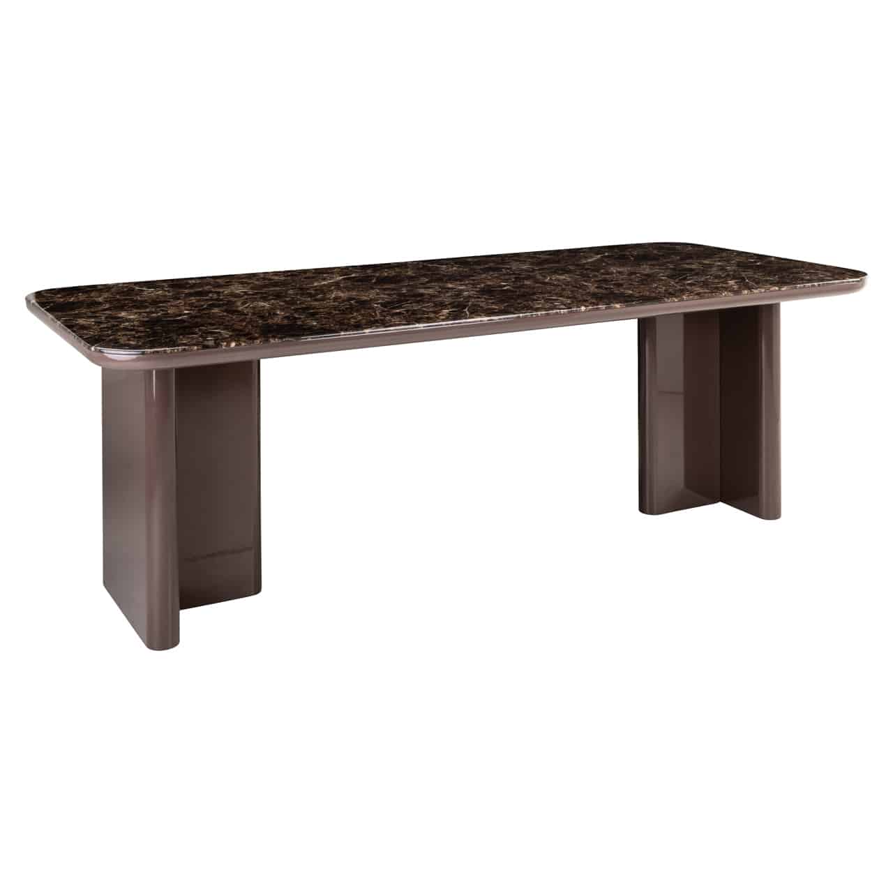 Arden Dining Table Chocolate Brown 230cm