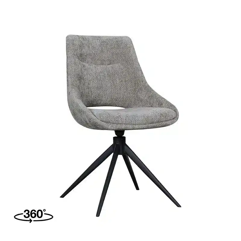 Moya swivel dining chair Stone Grey