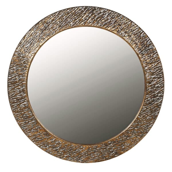 Round Gold Mirror