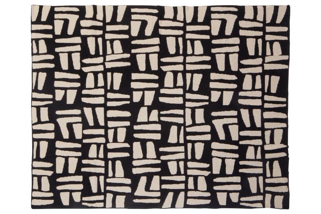 Carraig Natural and Black Throw Ireland
