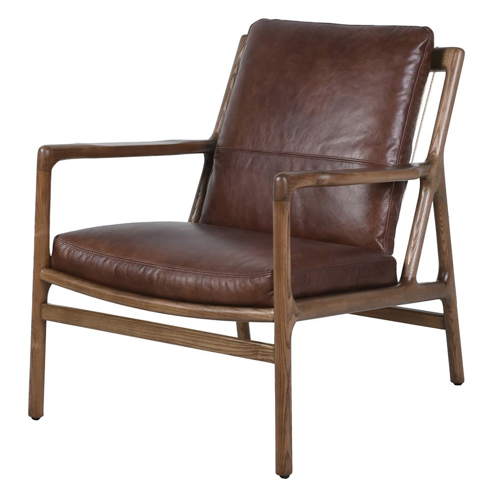 Brown Leather Armchair