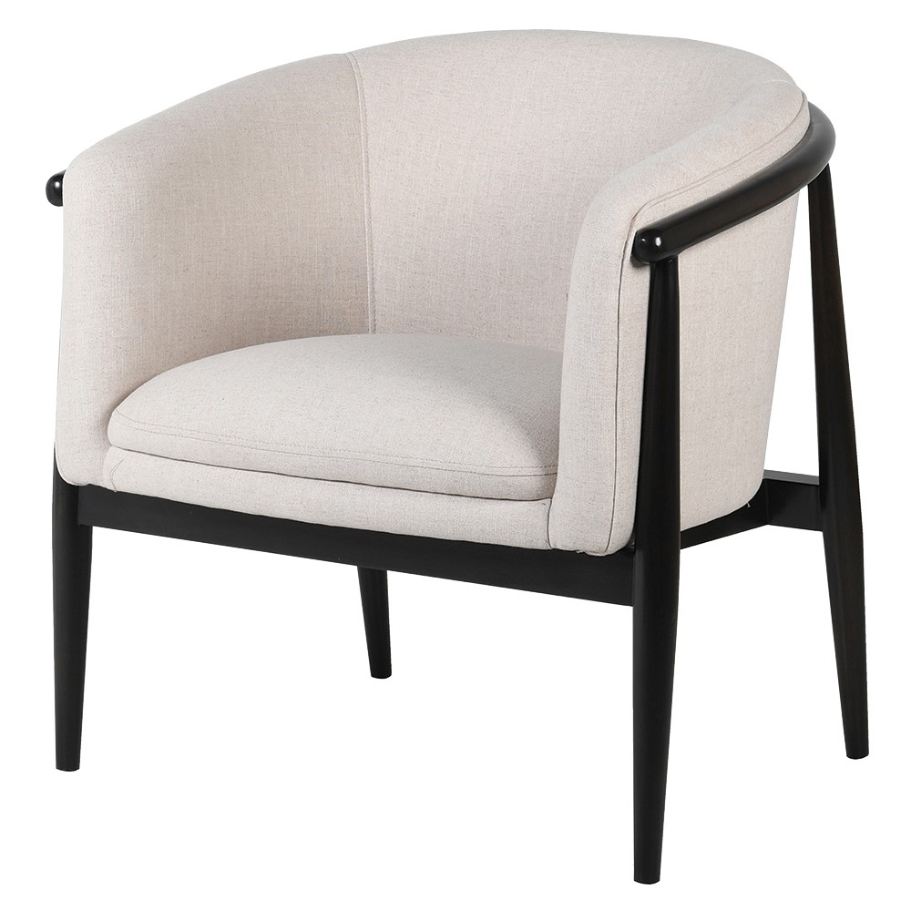 Cluain curve back armchair