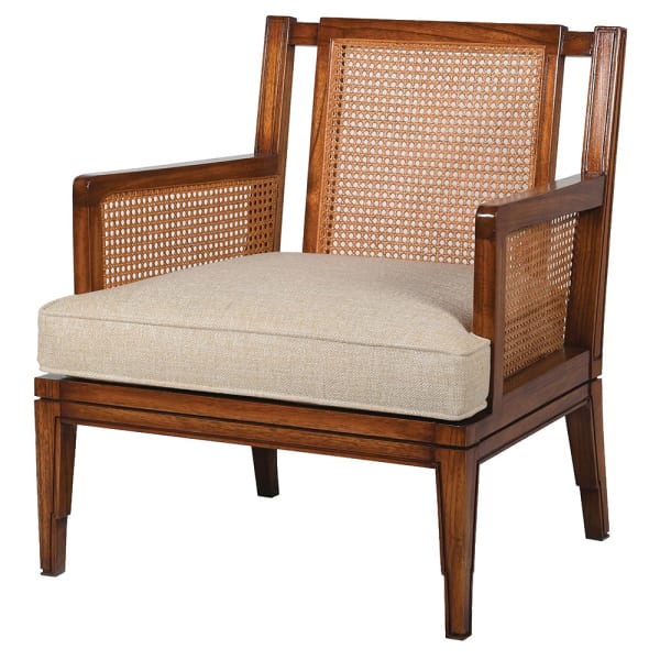 Kingsley Brown Rattan Armchair