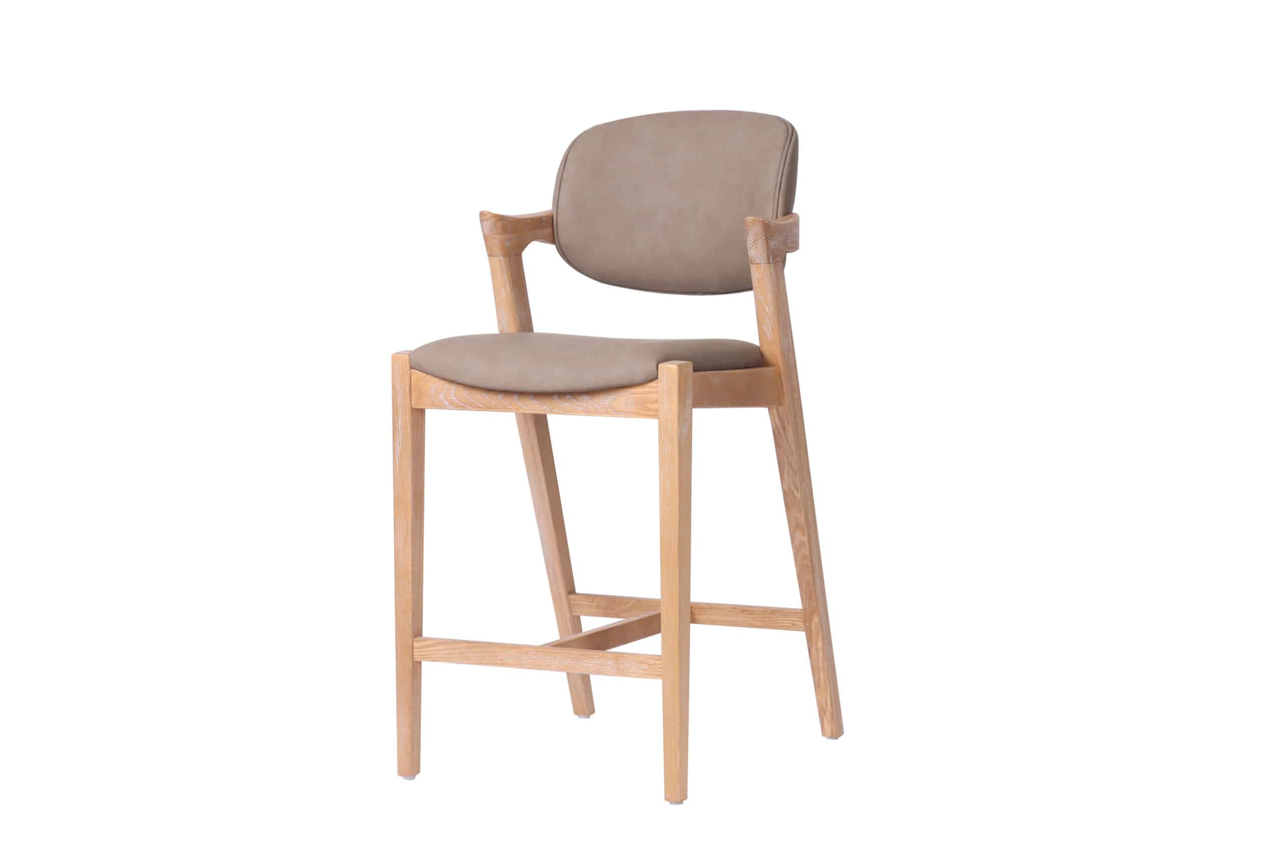 Margo Counter Stool Saddle Brown PU