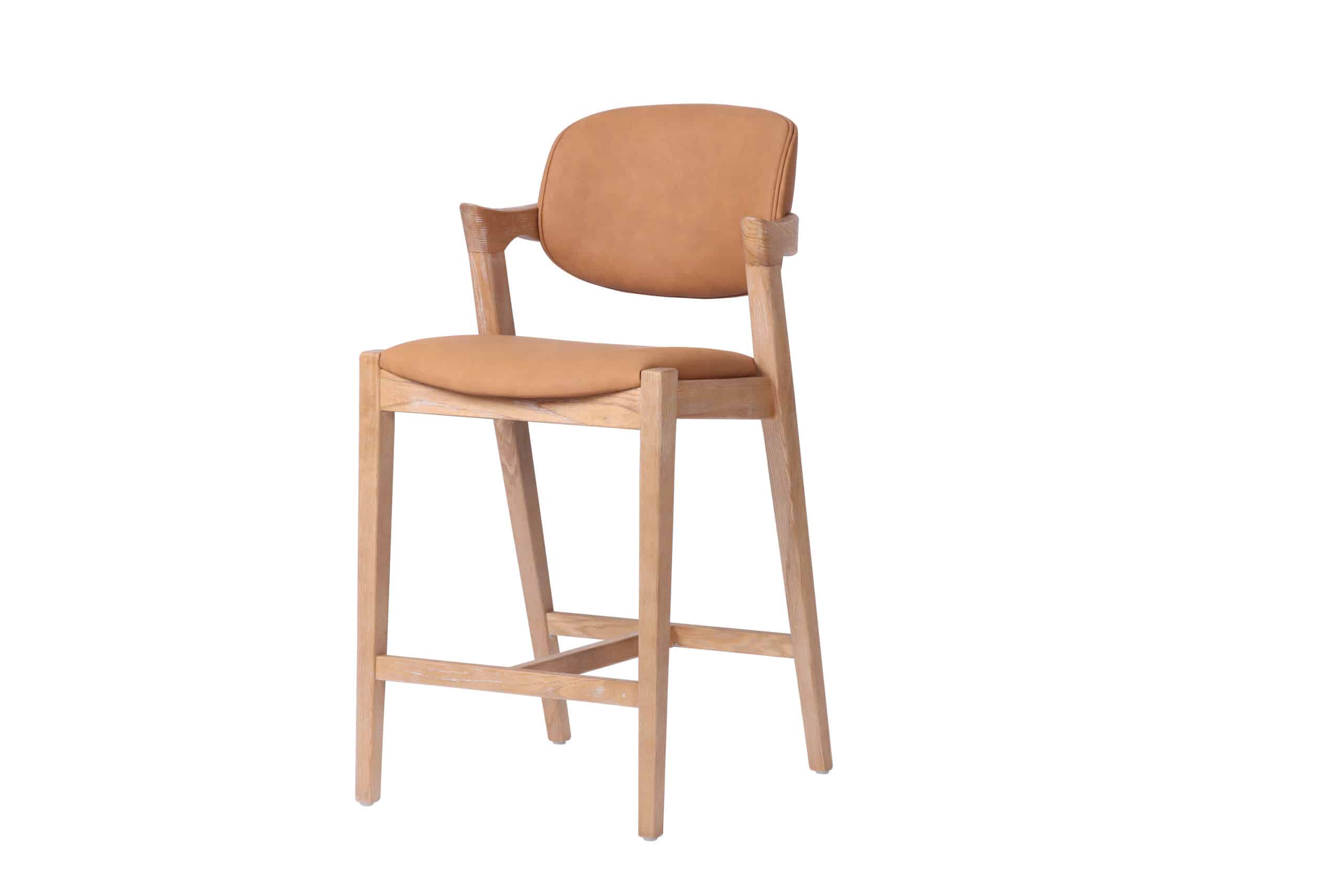 Margot Counter Stool cognac fabric