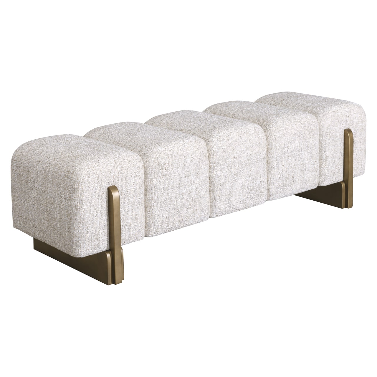 Cassia Bench Cream Tweed