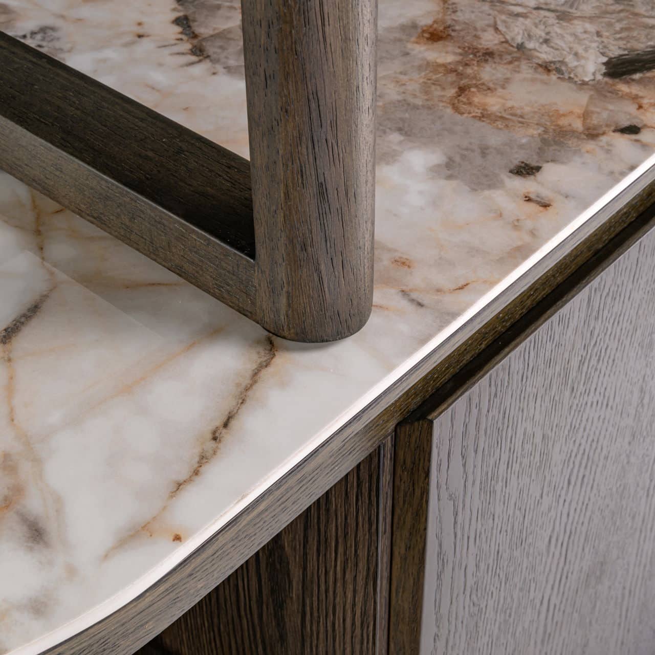 Montauk Display Cabinet tabletop details