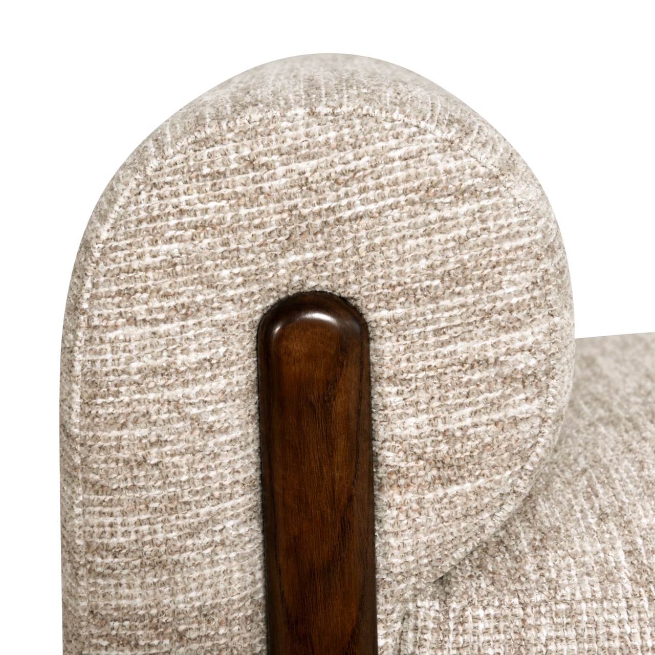 Waverly bench natural softweave close up of fabric