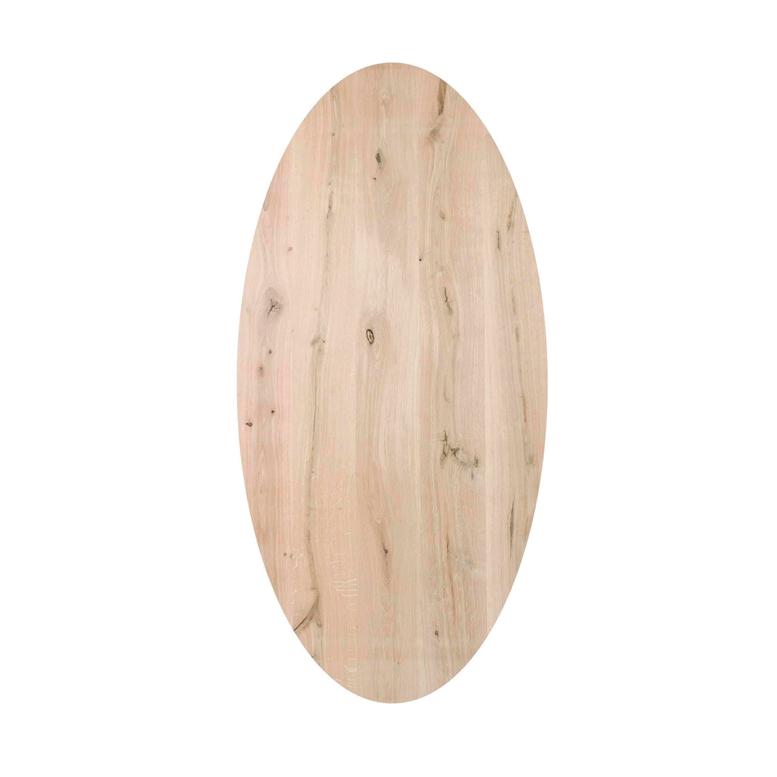 Cutsom Oval Table Chamfered Edge