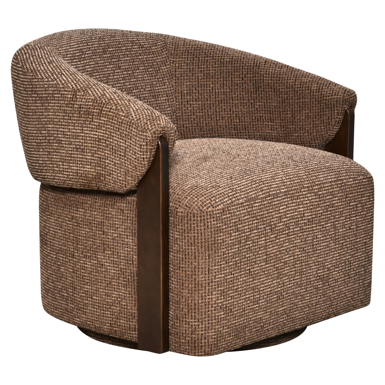Swivel Brown Occasional Chair