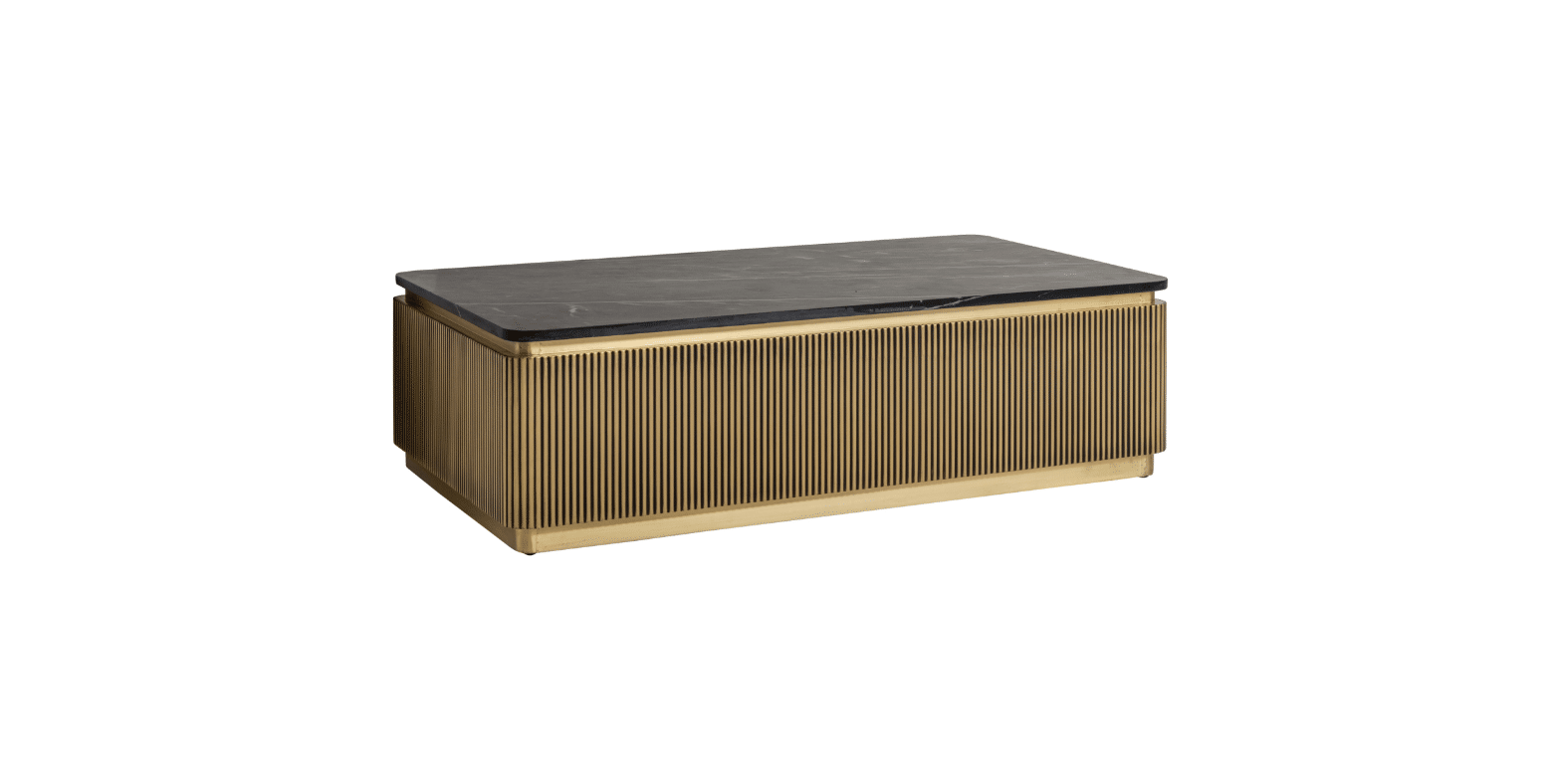 iris rectangle coffee table
