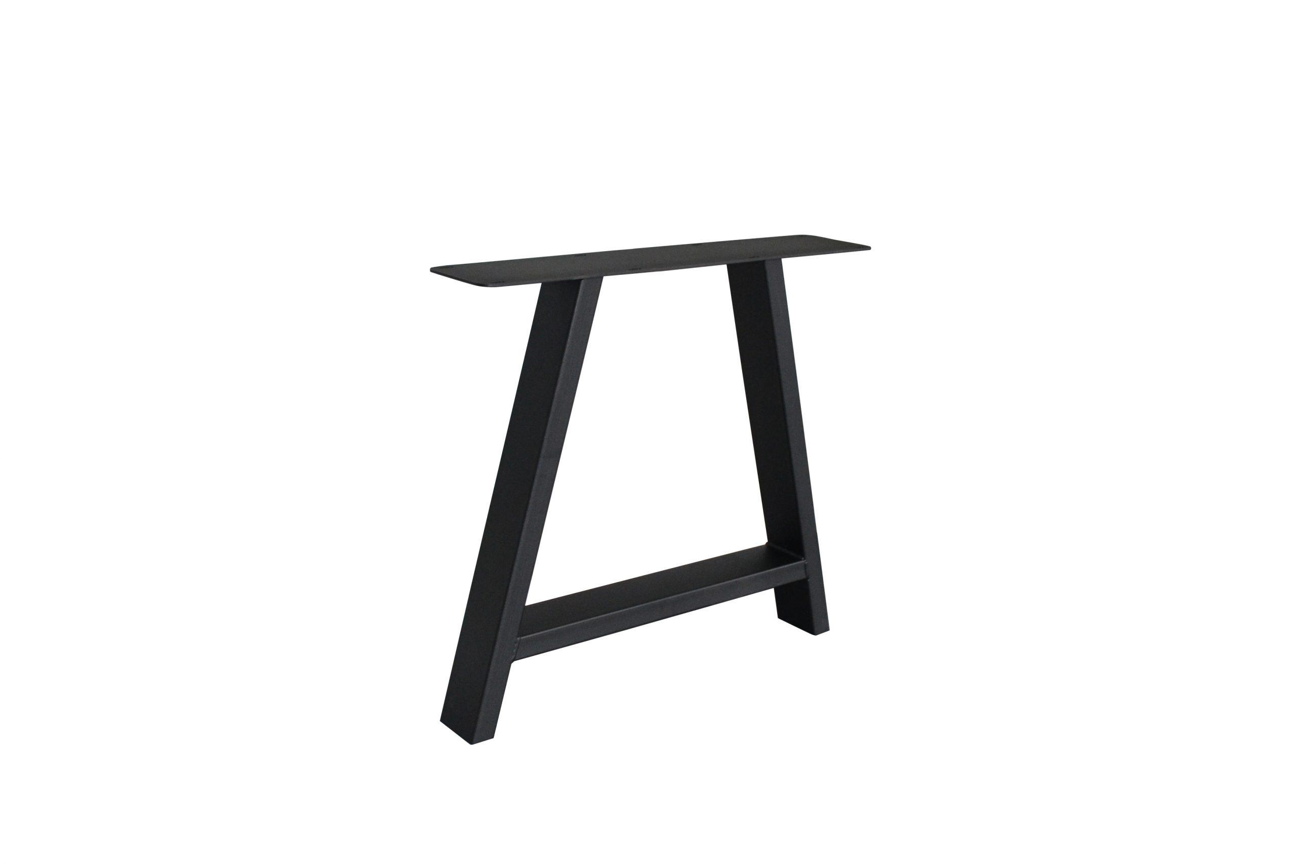 pair of metal a legs anthracite grey